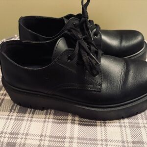 Floyd  Black Platform Shoes